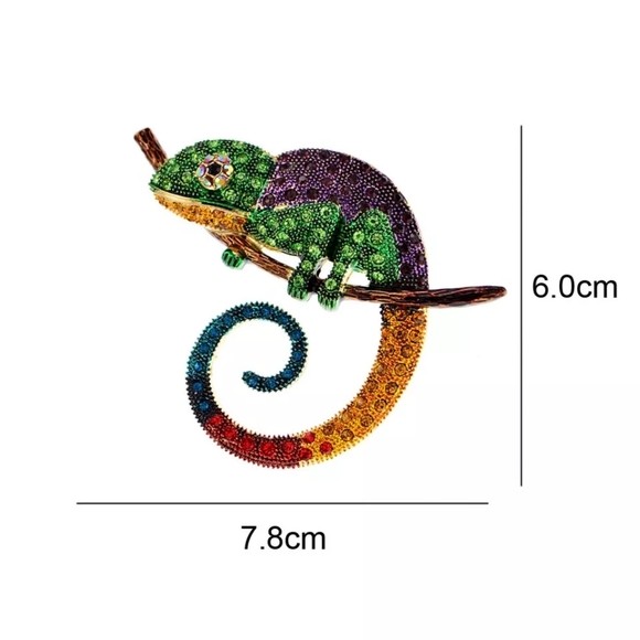 Chameleon Brooch - Picture 5 of 5